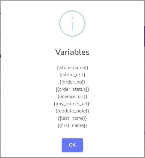 available variables
