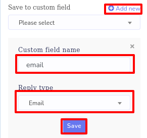 create custom field variable
