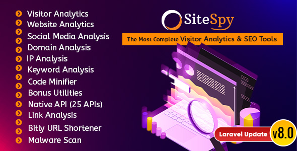 SiteSpy- Complete Visitor & SEO Analytics (SaaS)