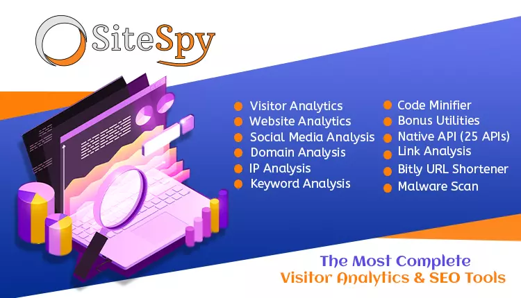 SiteSpy- Complete Visitor & SEO Analytics